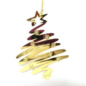2010 Season's Greetings Extra Bonus Danbury Mint Christmas Ornament Gold Plated